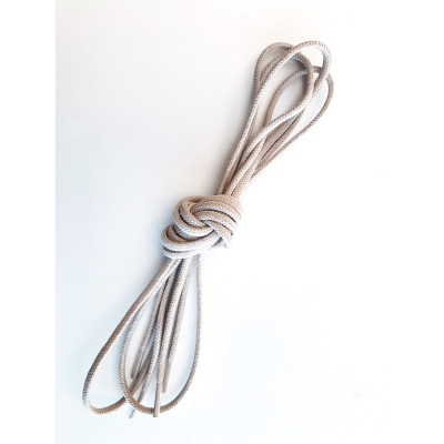 Thick round laces, hydrophobic finish, desert color