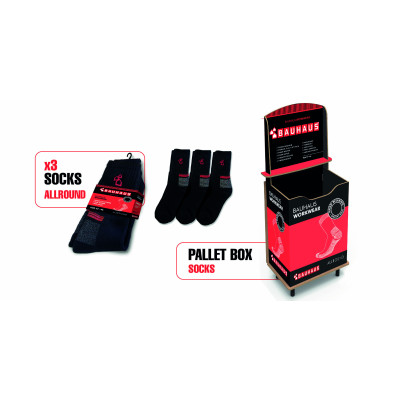 BAUHAUS SOCKS SIZE UNI PACK 3 pairs