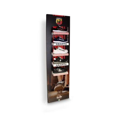 ABARTH SHOESS WALL DISPLAY - Parete espositiva con 5 posti