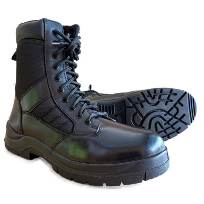 ZZM-13002 Military and Service Boots Black with Zipper