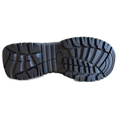 ZZM-13014 Bottes militaires et de service noires avec fermeture éclair